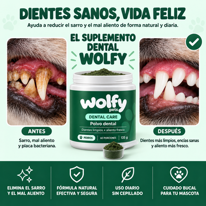 Polvo Dental Anti-Sarro para Perros