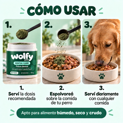 Polvo Dental Anti-Sarro para Perros
